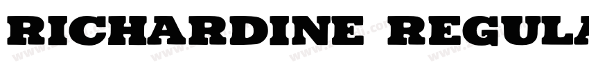 Richardine Regular字体转换